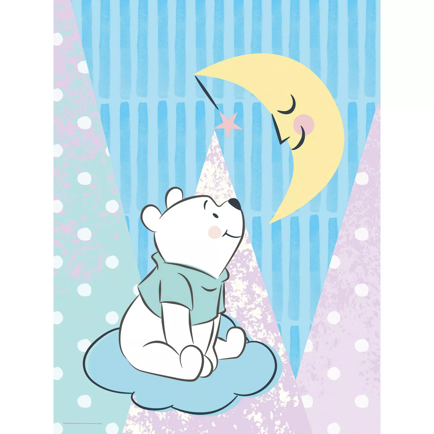 Komar Wandbild Winnie Pooh Moon 30 x 40 cm günstig online kaufen