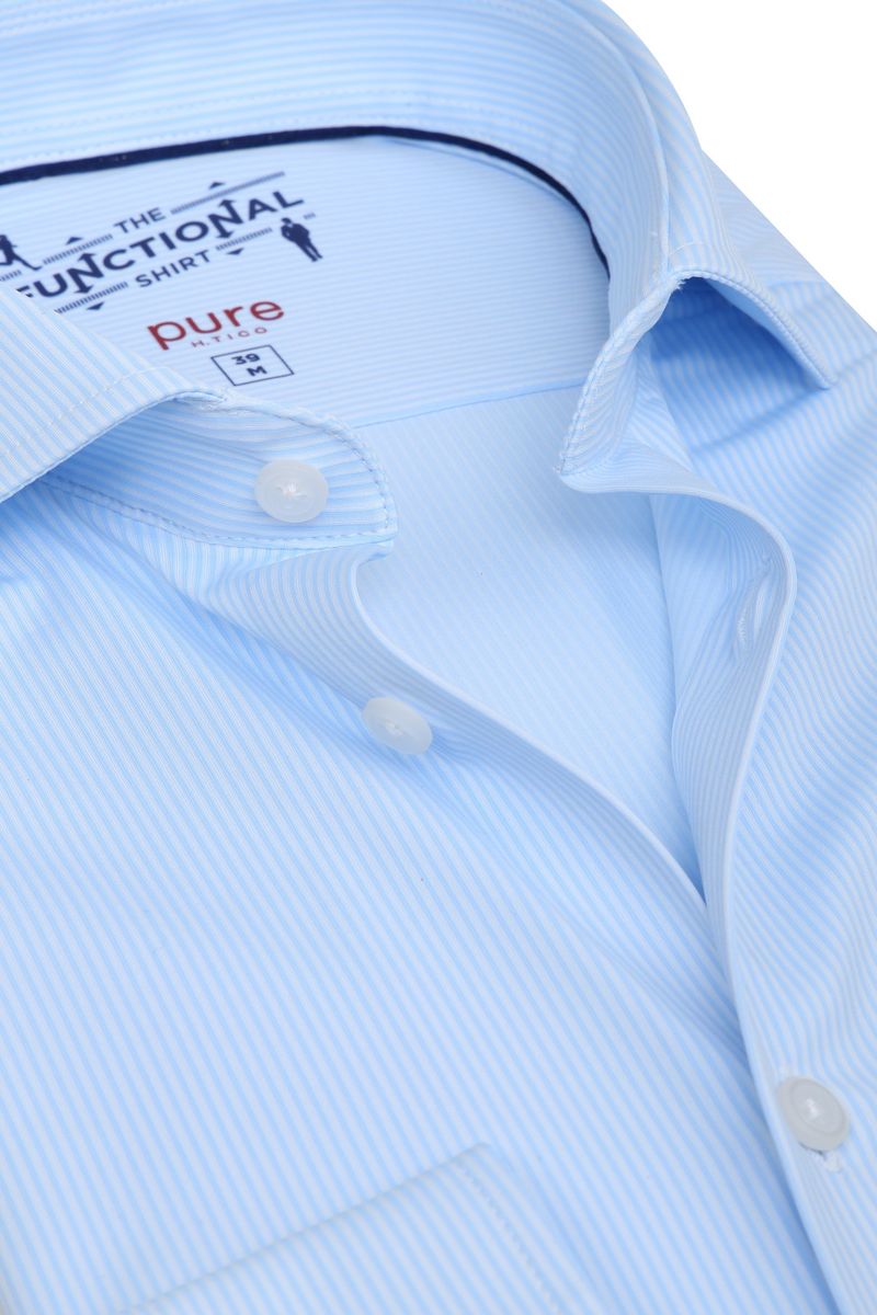 Pure H.Tico The Functional Shirt Streifen Blau - Größe 44 günstig online kaufen