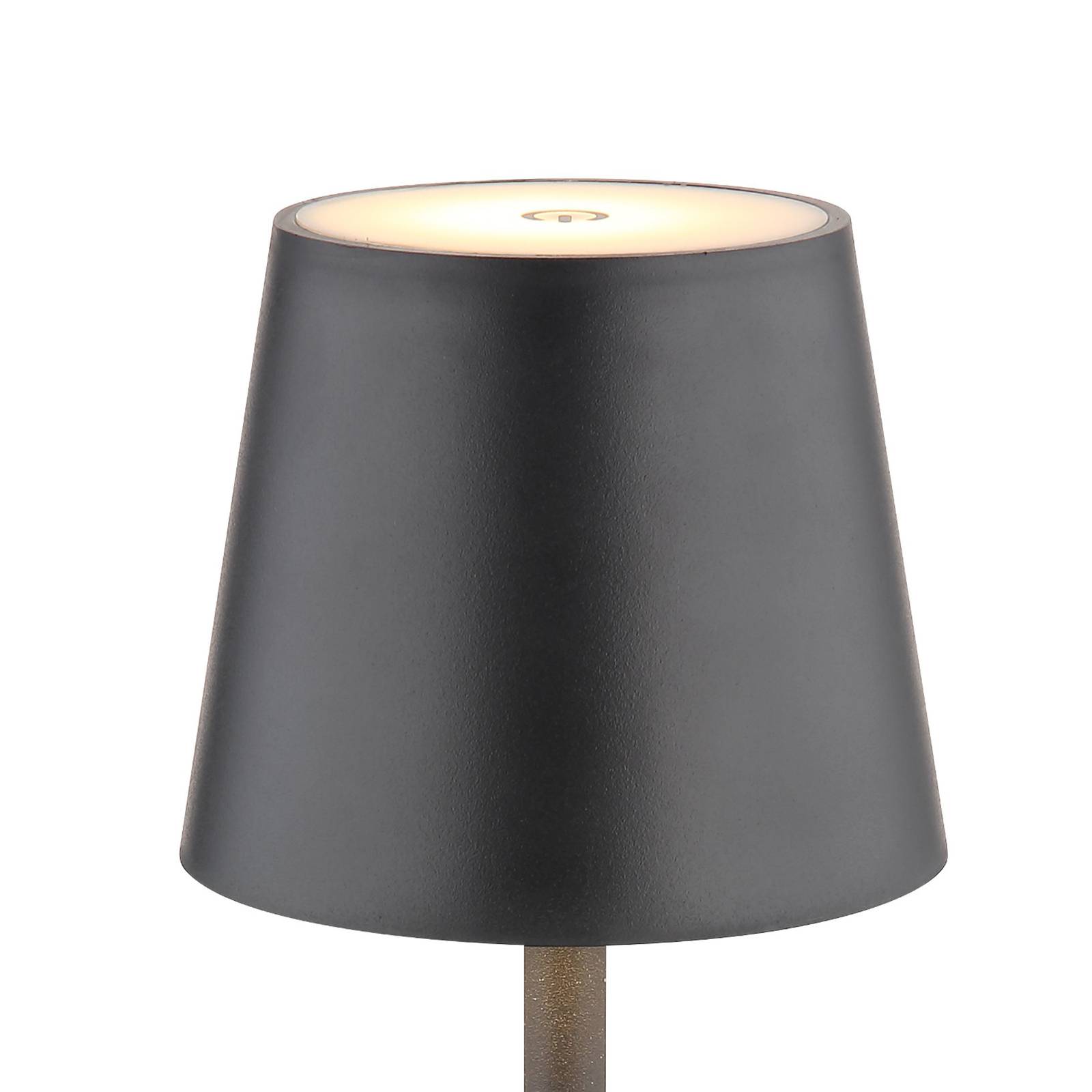 LED-Akku-Tischlampe Vannie, schwarz, Höhe 36 cm, CCT günstig online kaufen