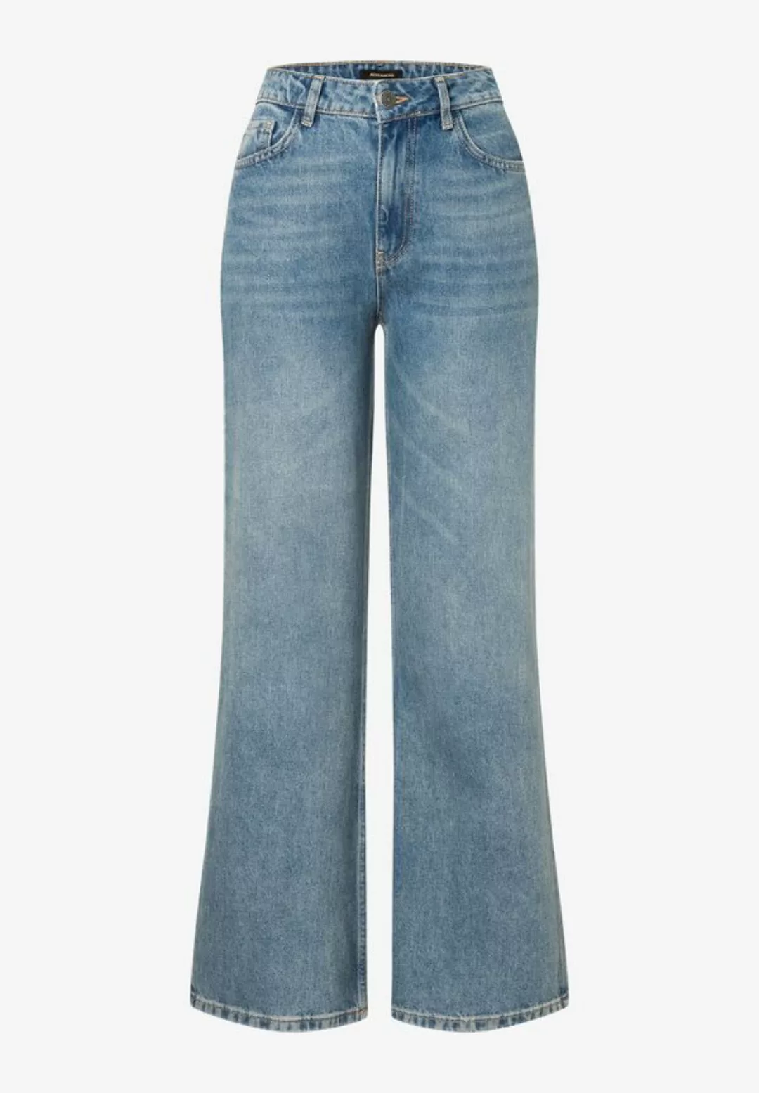 weite High Waist Jeans, Herbst-Kollektion günstig online kaufen