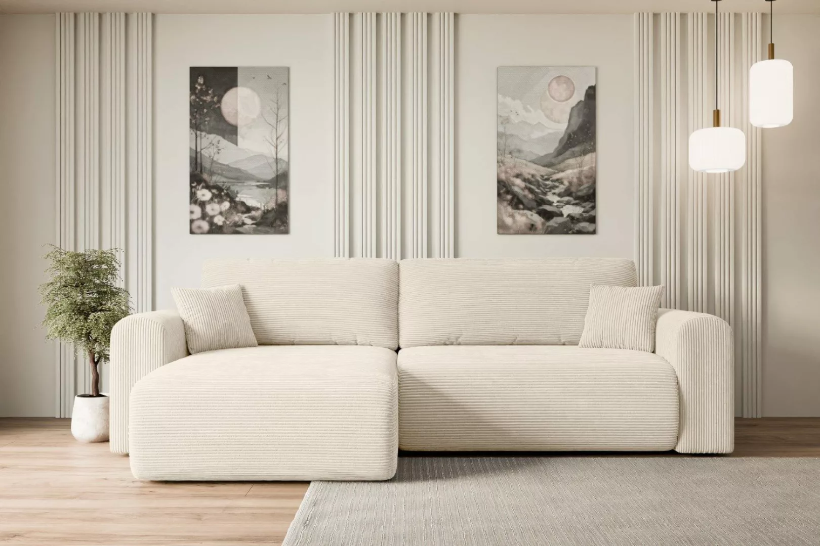 ALTDECOR Ecksofa ORRO-L, Couch mit Schlaffunktion, günstig online kaufen