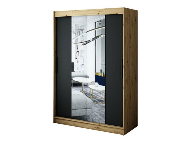 MOEBLO Kleiderschrank Jared (120/150x200x62, Wohnzimmerschrank mit Spiegel) günstig online kaufen