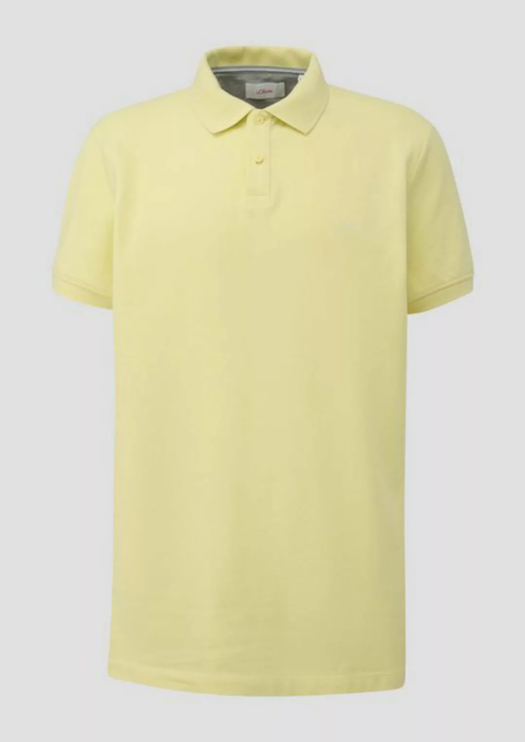 s.Oliver Kurzarmshirt Polo-Shirt mit Piquéstruktur Logo, Stickerei günstig online kaufen