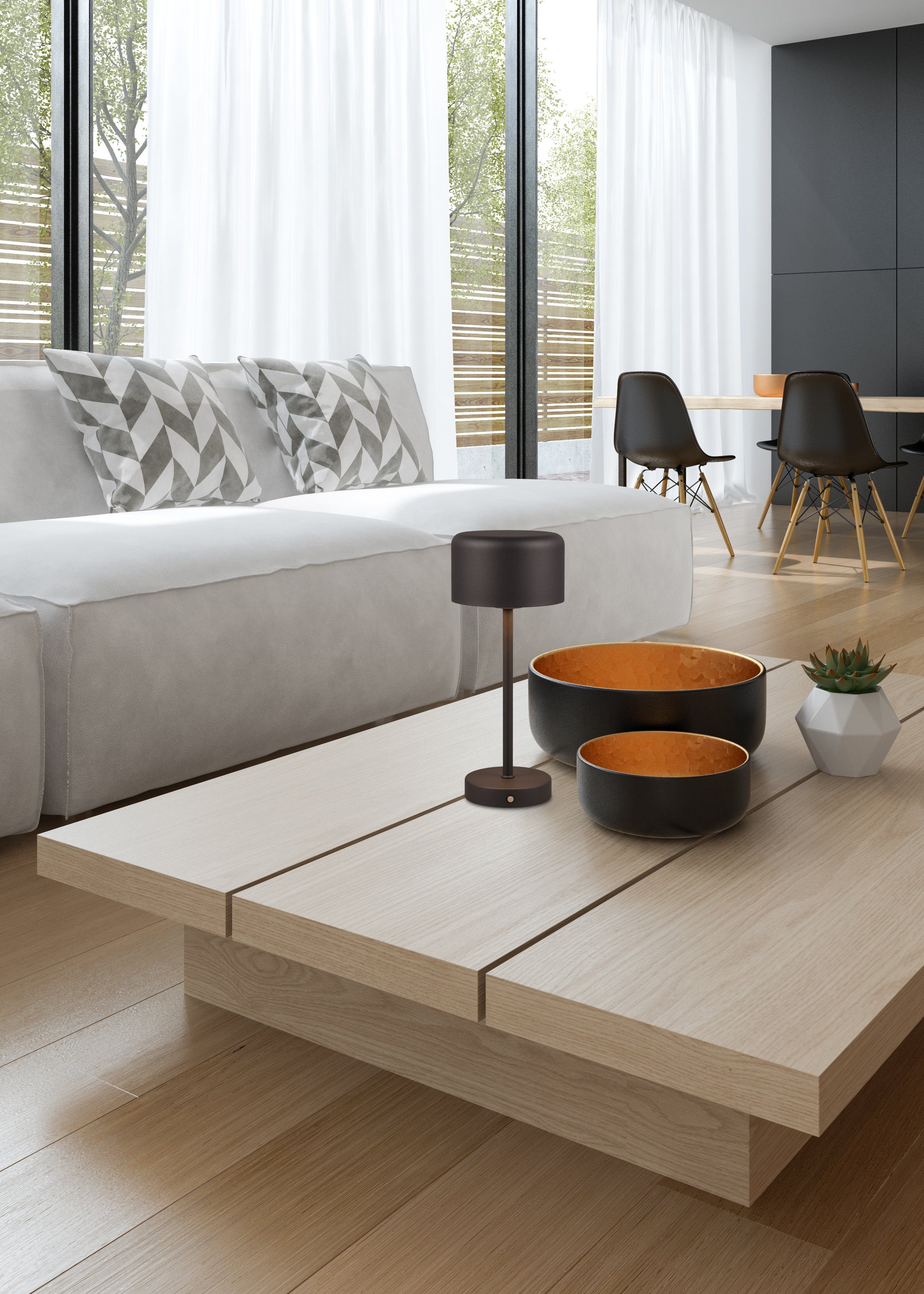 my home LED Tischleuchte Kadira, Dimmfunktion, günstig online kaufen