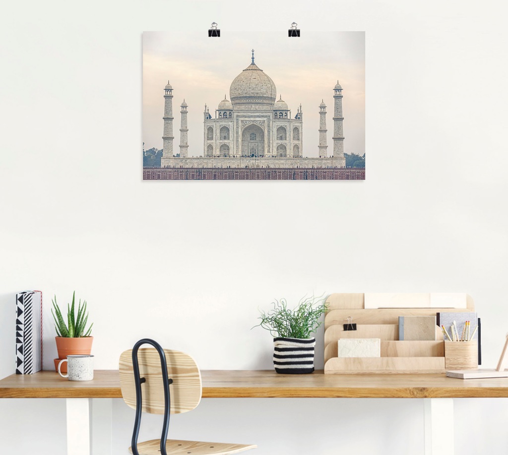 Artland Wandbild "Taj Mahal", Gebäude, (1 St.), als Alubild, Outdoorbild, P günstig online kaufen