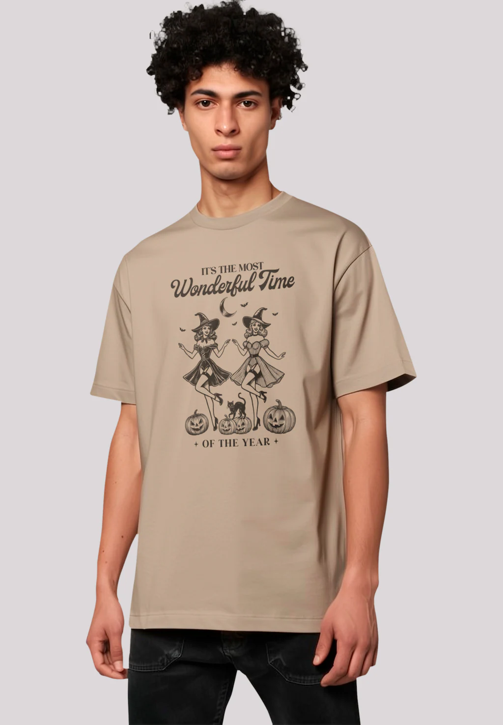 F4NT4STIC T-Shirt "Halloween Witch most wonderful time", Premium Qualität, günstig online kaufen