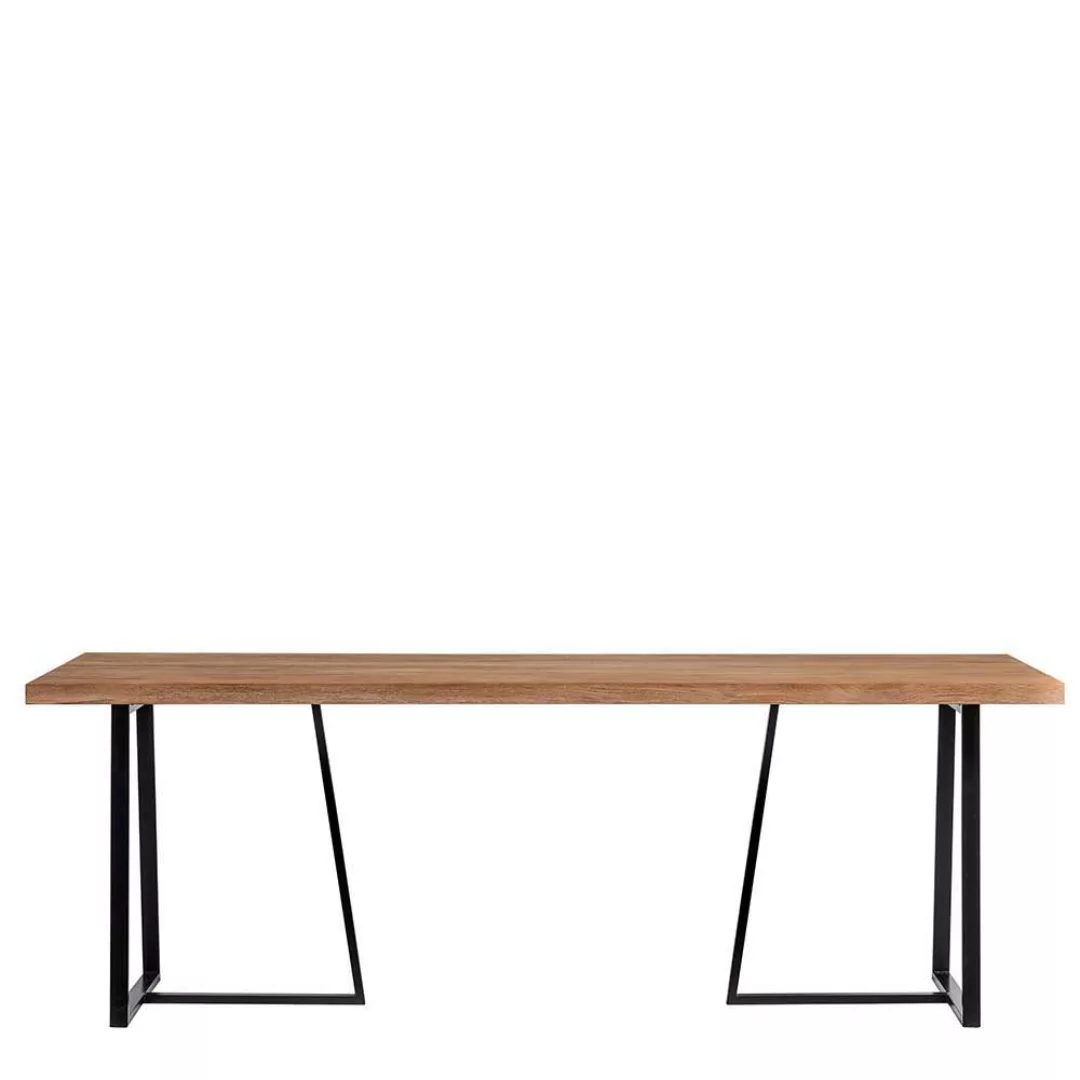 Esszimmer Tisch aus Teak Massivholz und Metall 300 cm breit günstig online kaufen