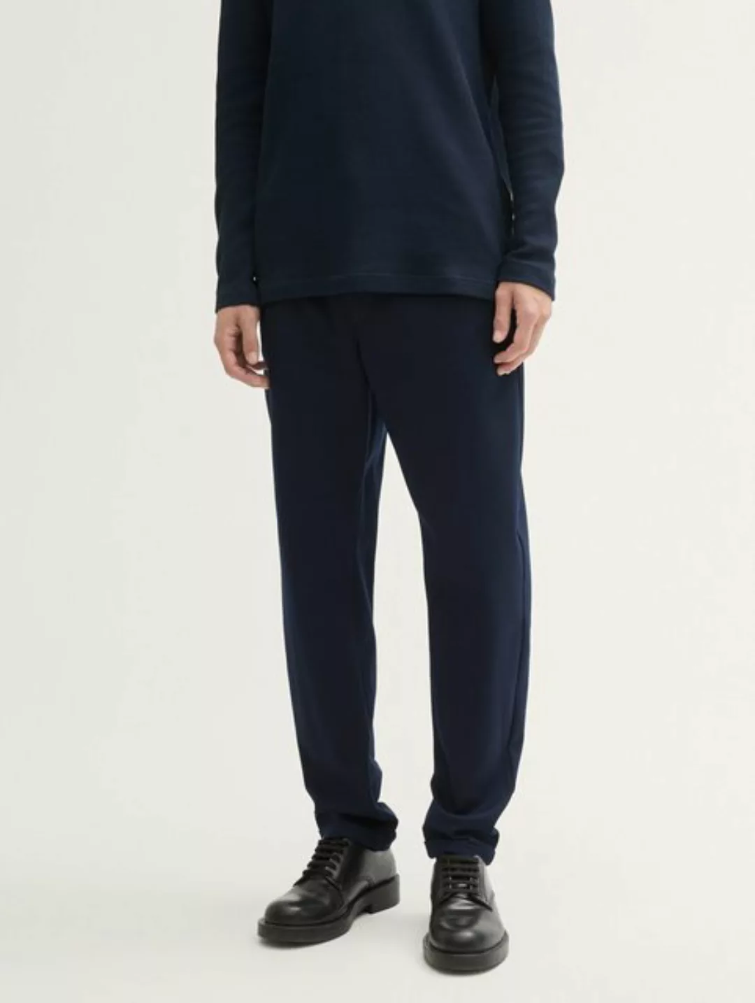 TOM TAILOR Denim Chinohose Regular Tapered Jogger mit Faltenlegung günstig online kaufen