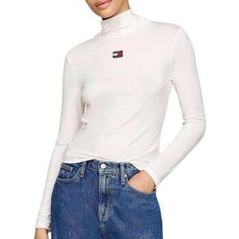 Tommy Jeans Langarmshirt TJW SLIM BADGE MOCKNECK mit Logo-Badge günstig online kaufen