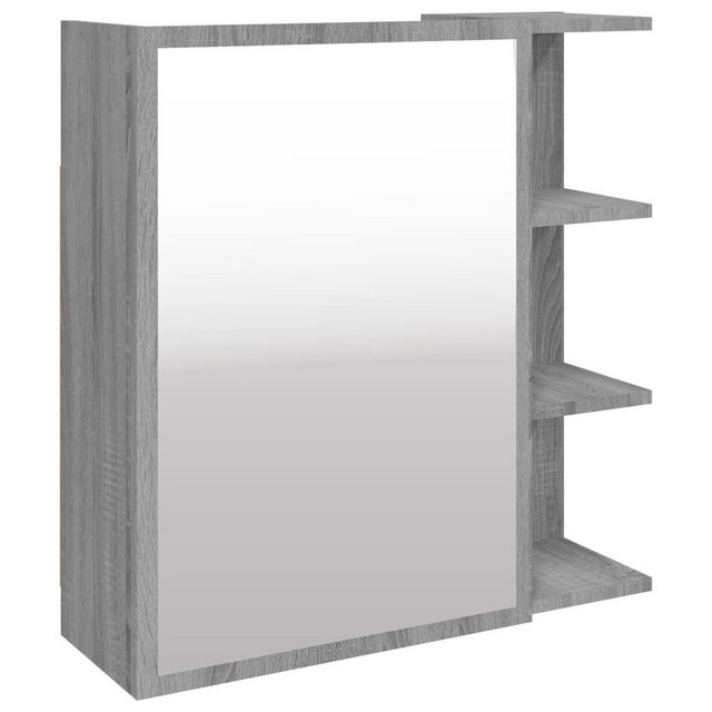 vidaXL Spiegelschrank Bad-Spiegelschrank Grau Sonoma 62,5x20,5x64 cm Spanpl günstig online kaufen