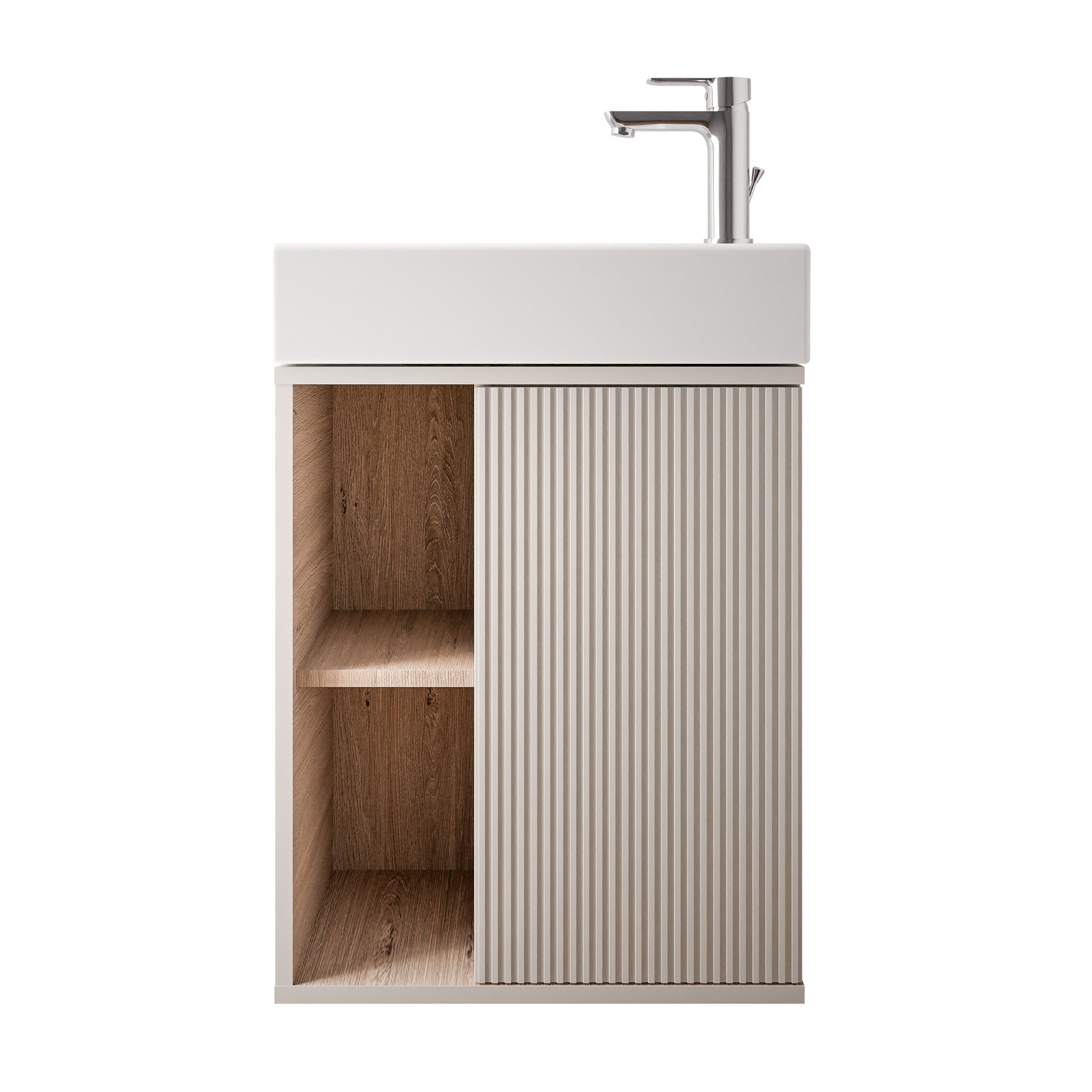 Bernstein Badmöbel-Set BELDIVO, (mit Waschbecken DURAVIT, günstig online kaufen