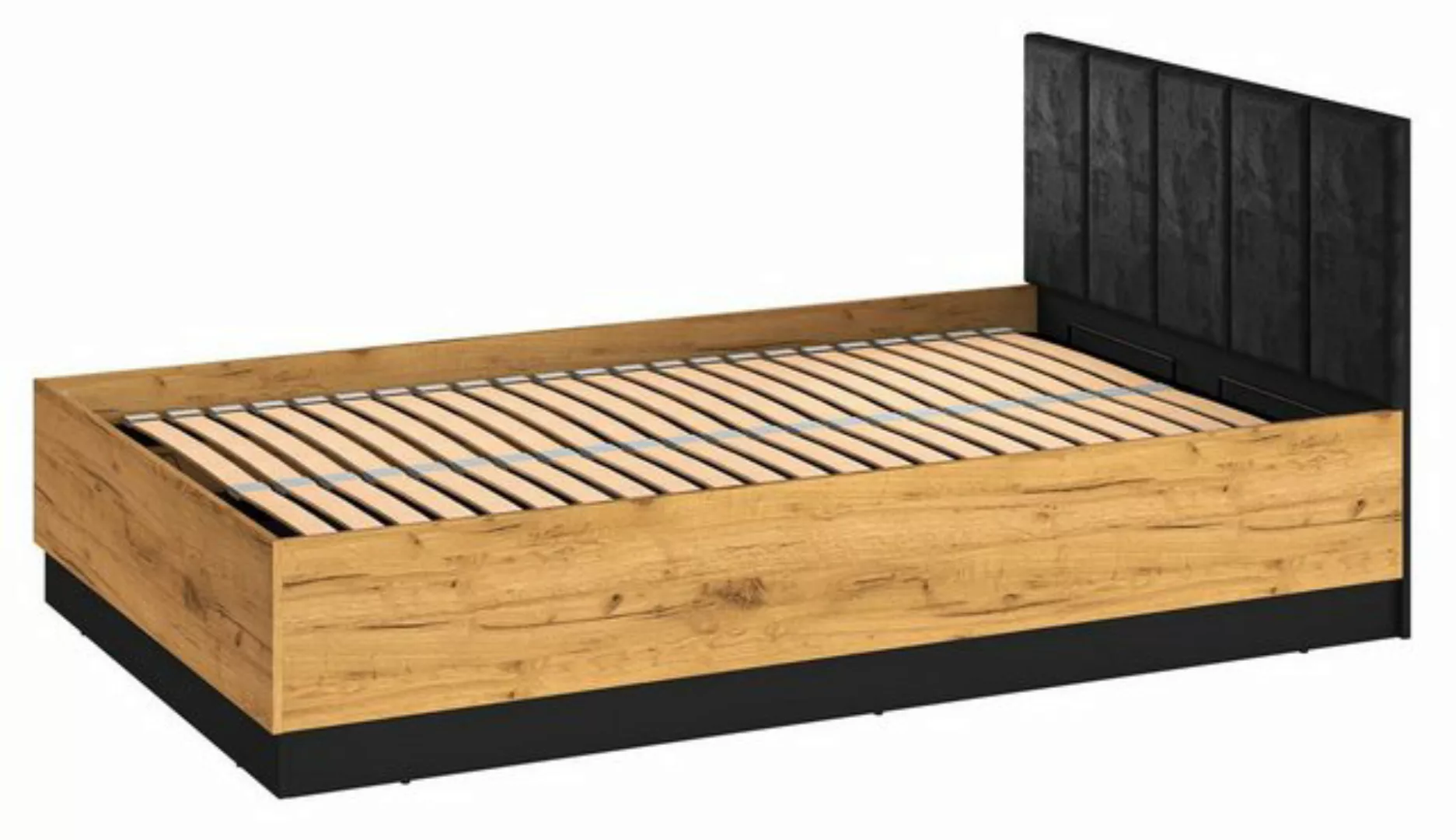 Feldmann-Wohnen Einzelbett Colt (Colt, 1-tlg., Bett), 120x200cm schwarz / C günstig online kaufen