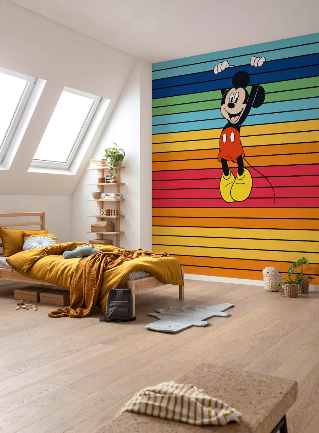 Komar Vliestapete »Mickey Magic Rainbow«, 300x250 cm (Breite x Höhe) günstig online kaufen