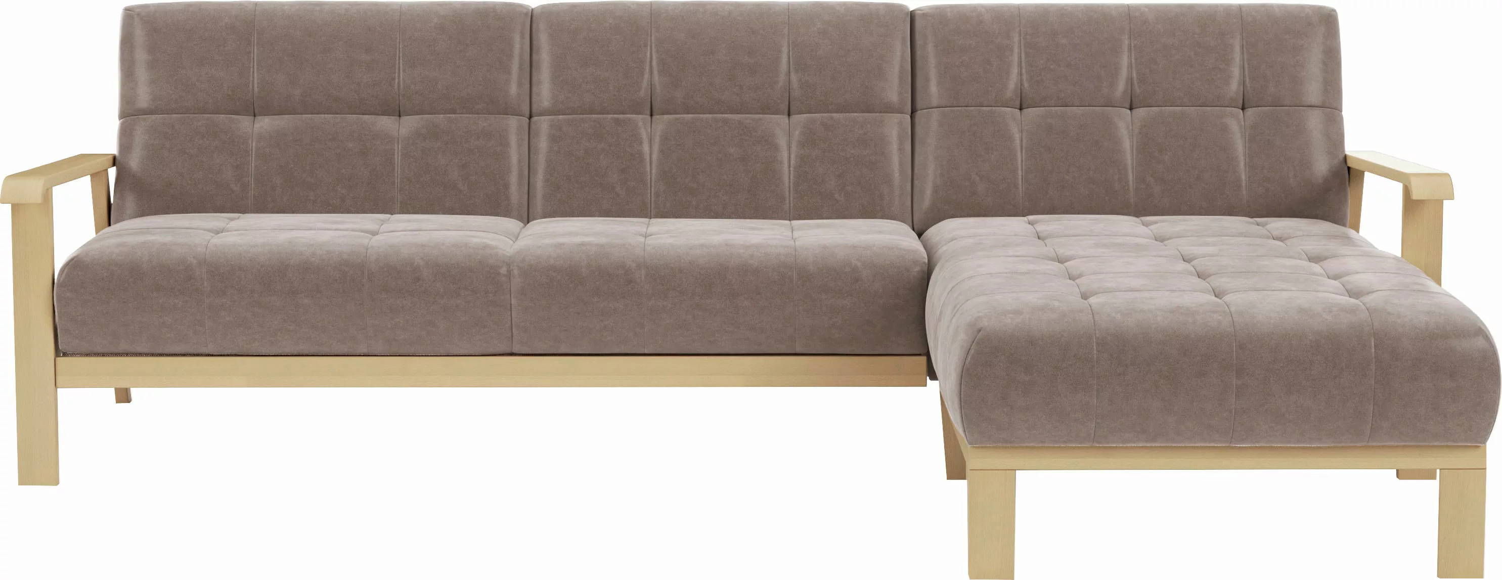 sit&more Ecksofa "Billund", Armlehnen aus eichefarbigem Buchenholz, verschi günstig online kaufen