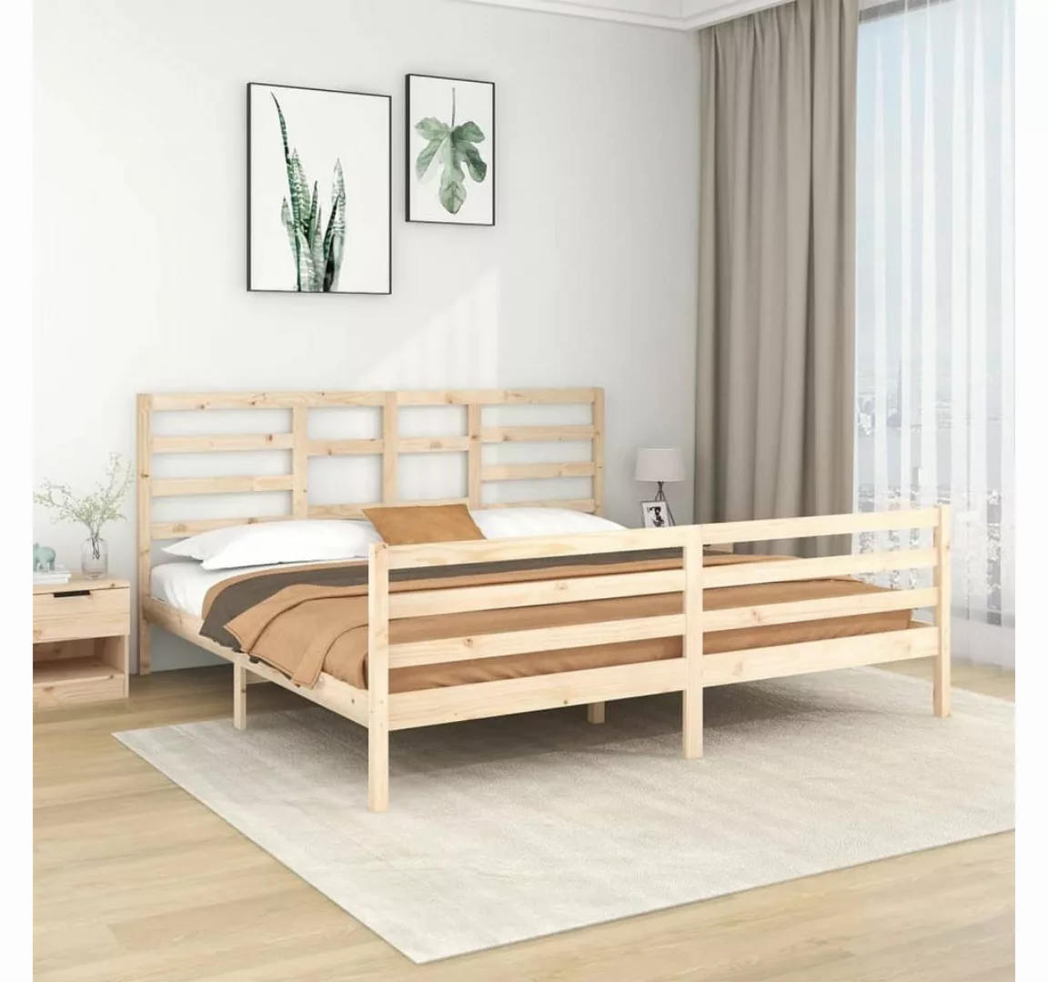 furnicato Bett Massivholzbett 200x200 cm günstig online kaufen