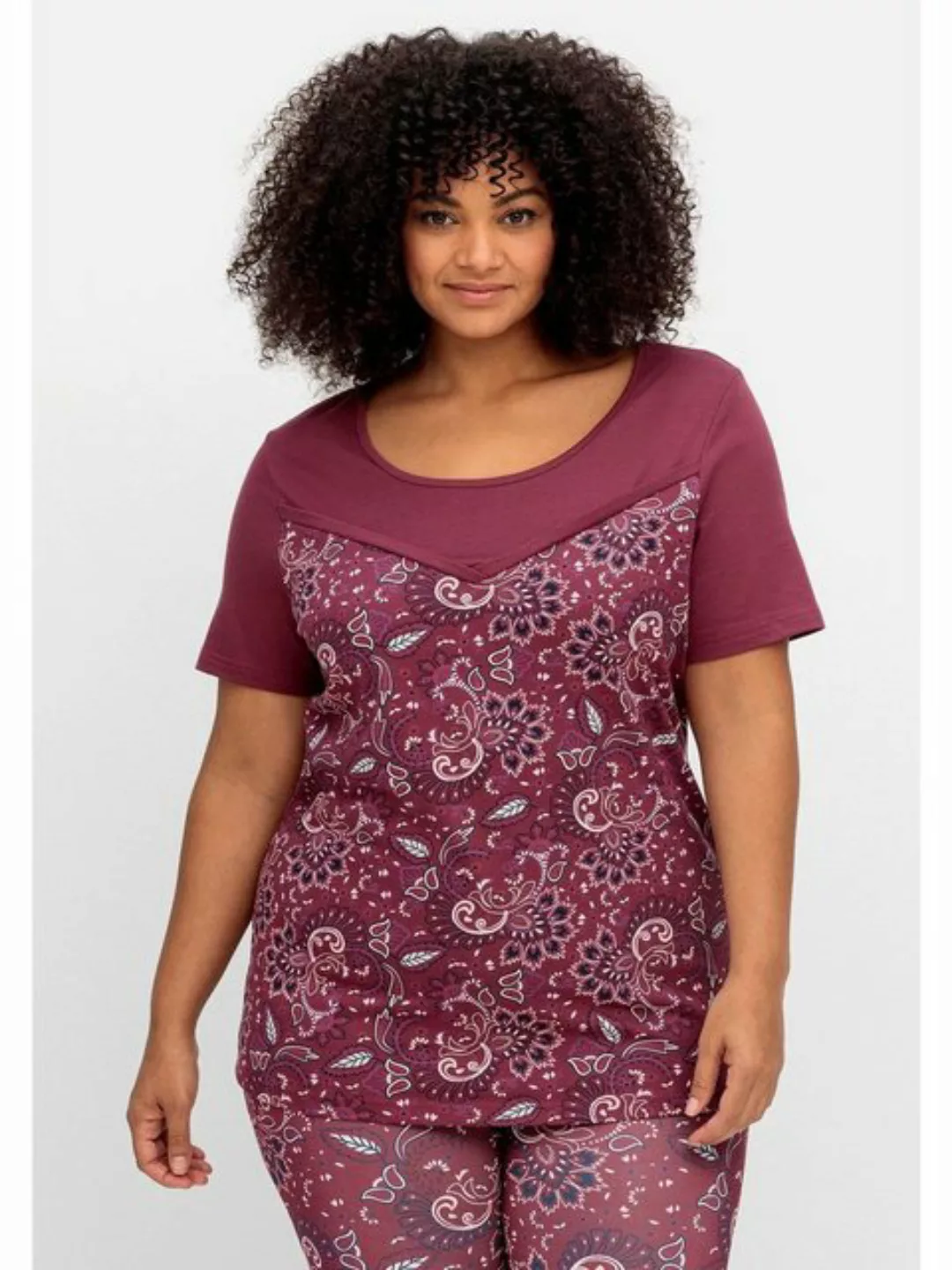 sheego by Joe Browns T-Shirt "Große Größen", mit Paisleymuster günstig online kaufen