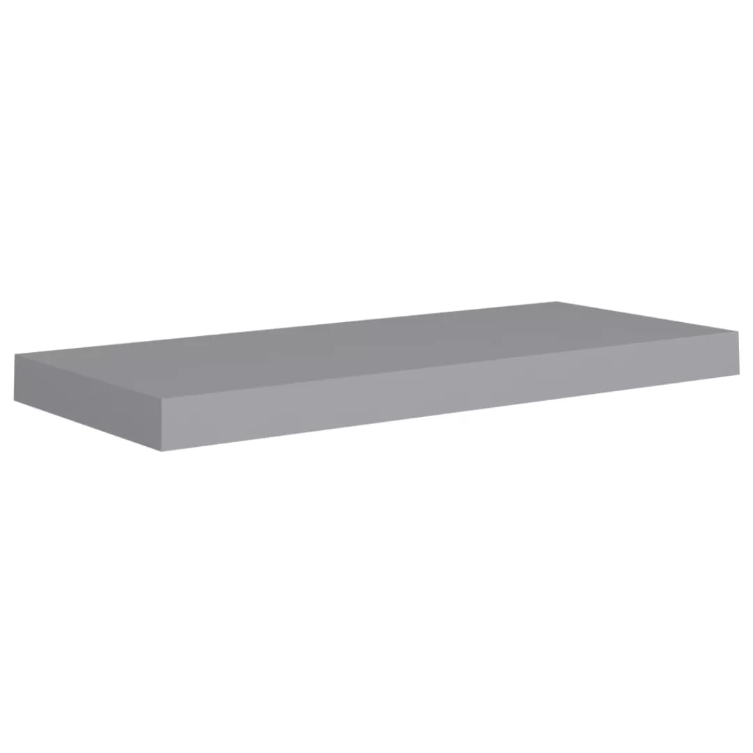 Schwebendes Wandregal Grau 60x23,5x3,8 Cm Mdf günstig online kaufen