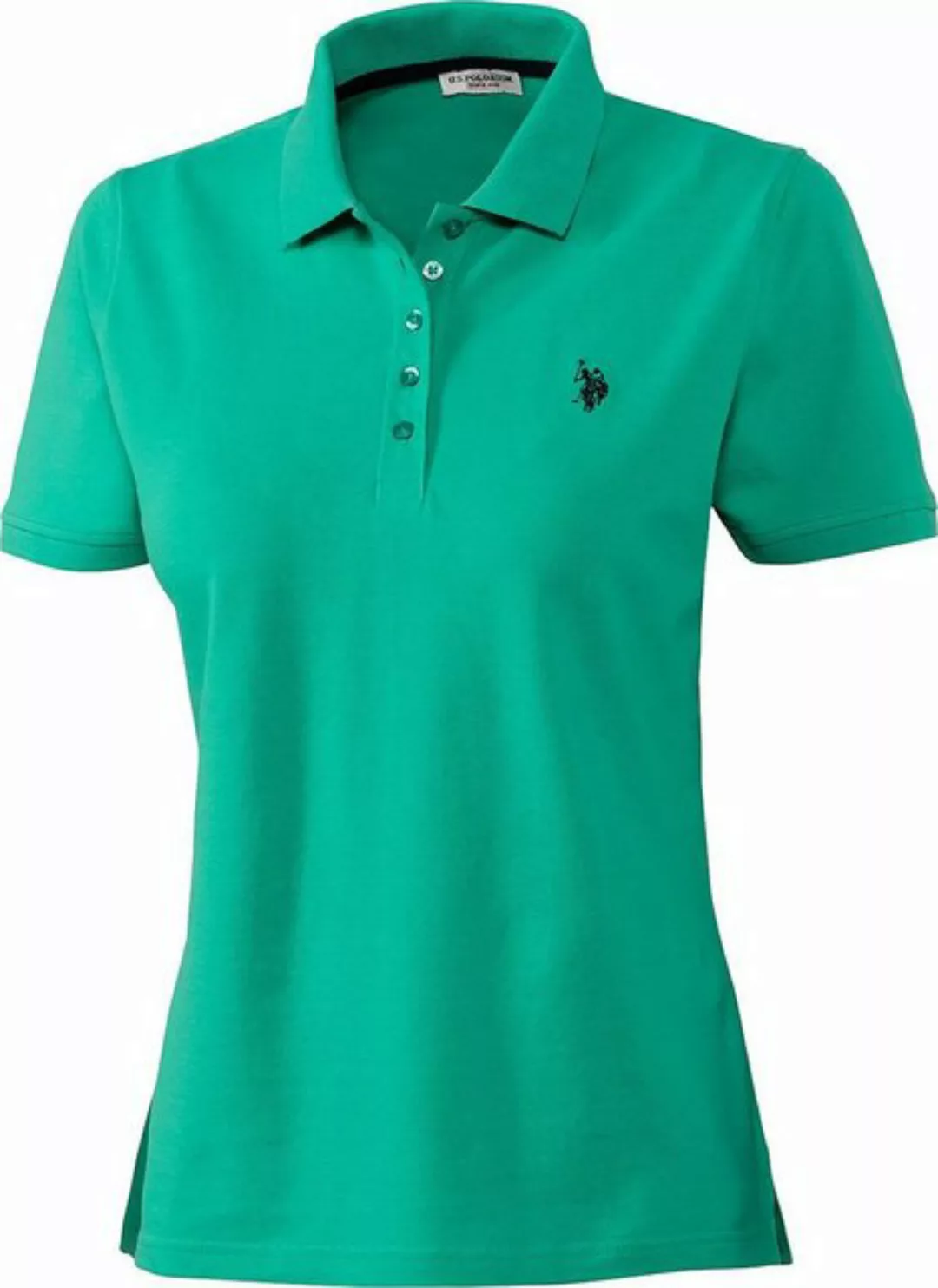 U.S. Polo Assn Poloshirt Stretch-Piqué mit taillierte Passform günstig online kaufen