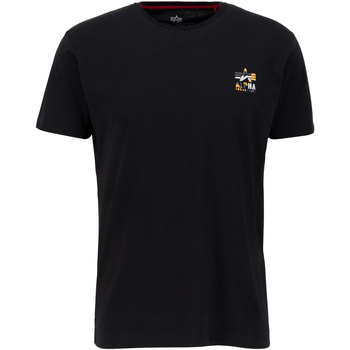 Alpha Industries  T-Shirts & Poloshirts Camo Logo Puff Print Backprint T-Sh günstig online kaufen