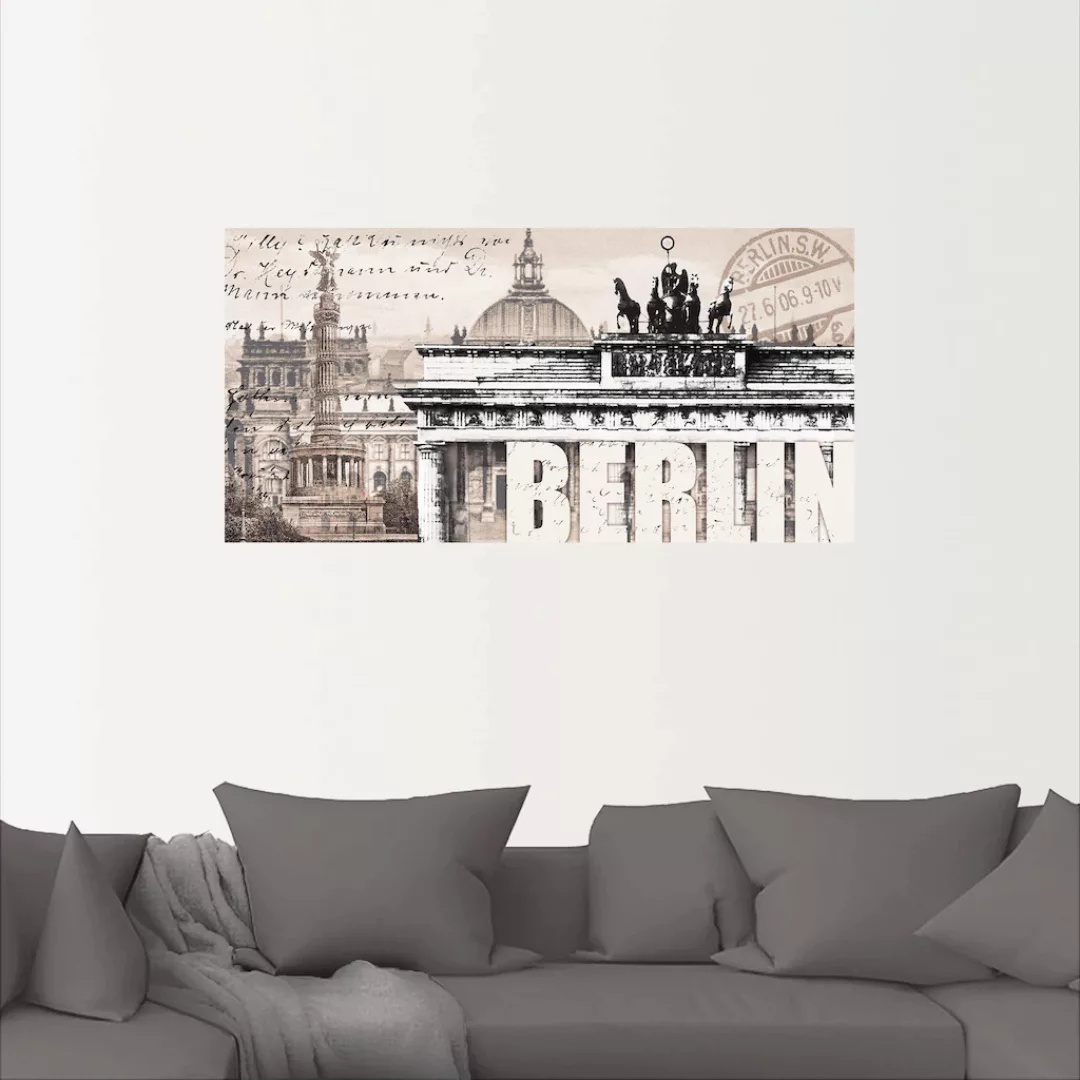 Artland Wandbild »Berlin II«, Deutschland, (1 St.), als Leinwandbild, Poste günstig online kaufen