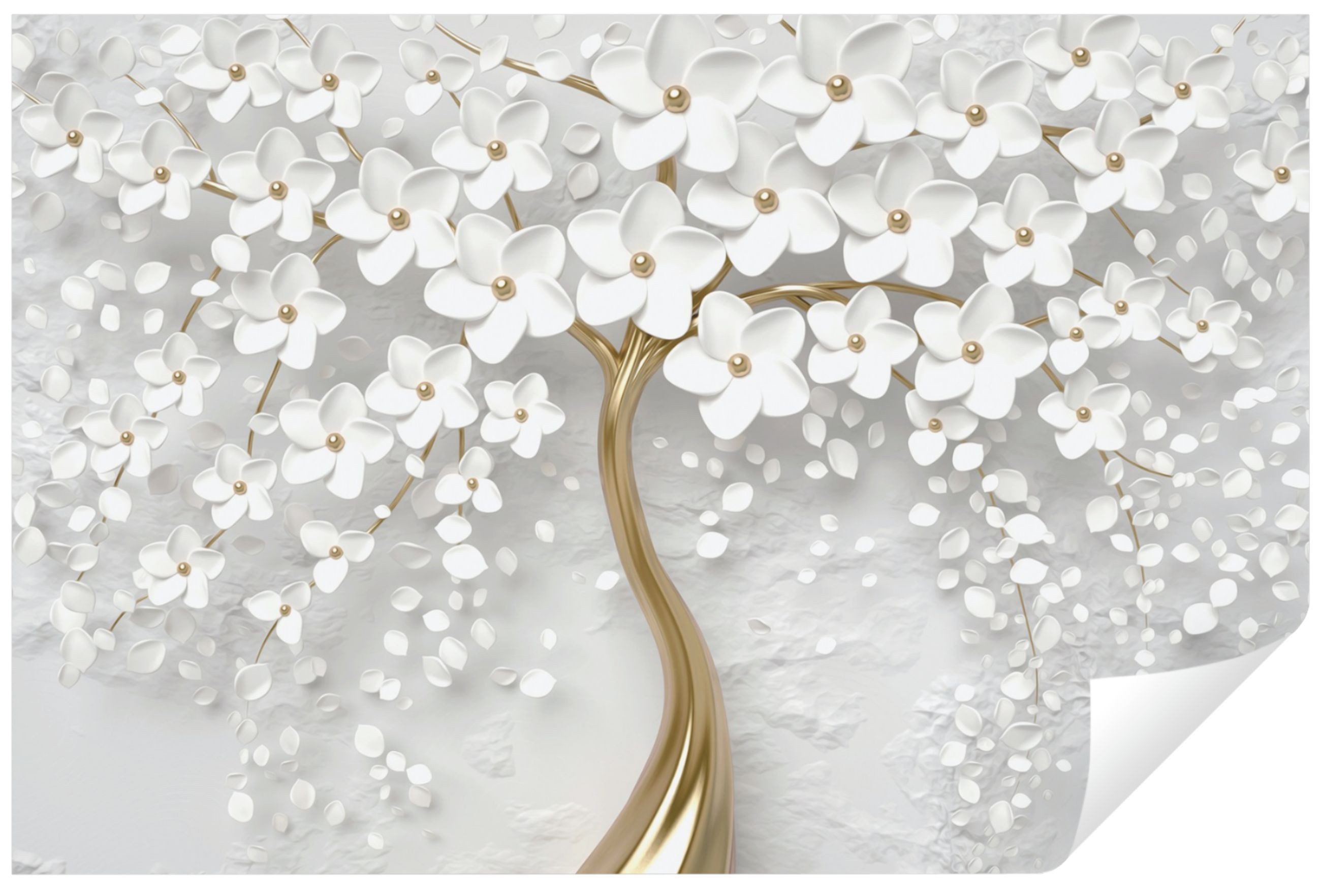 Wallarena Fototapete 3D EFFEKT Blumen Baum günstig online kaufen