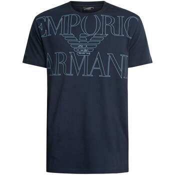 Emporio Armani  Pyjamas/ Nachthemden Lounge-T-Shirt mit großem Logo und Gra günstig online kaufen