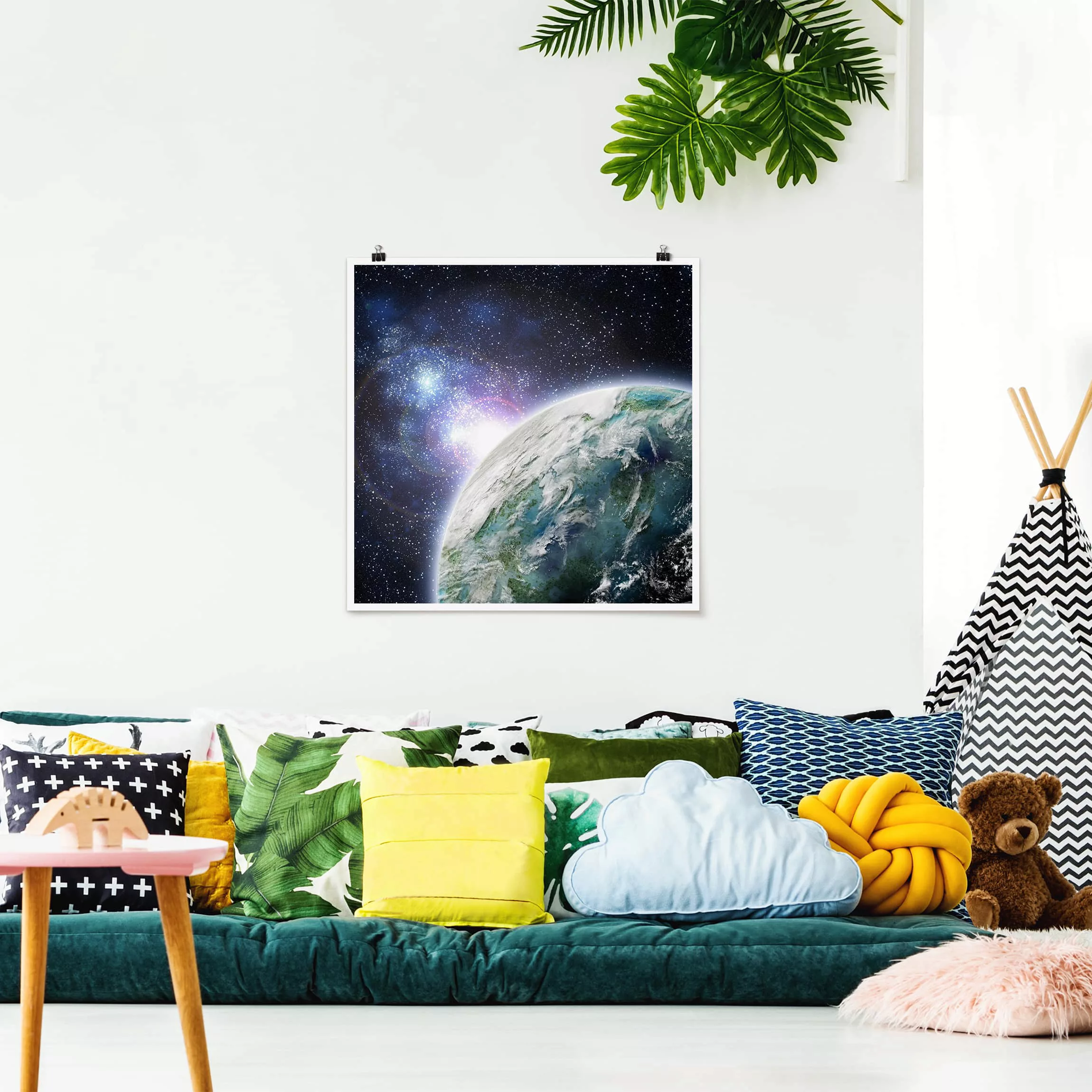 Poster - Quadrat Galaxy Light günstig online kaufen