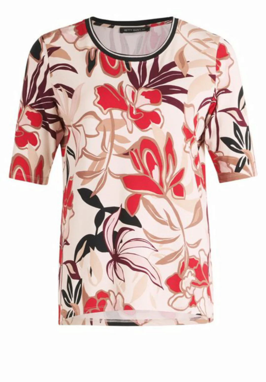 Betty Barclay Kurzarmshirt Betty Barclay Basic Shirt mit Print (1-tlg) Ripp günstig online kaufen