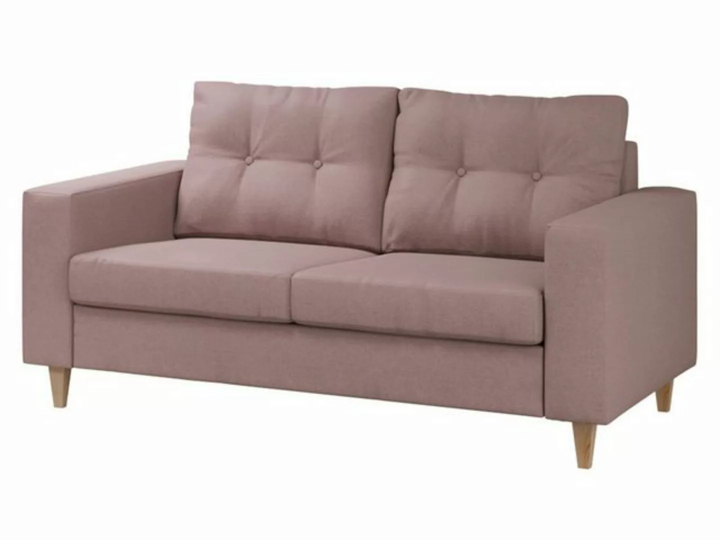 MIRJAN24 Sofa Mist 2, Holzfüße 12 cm, Rückenlehne in Form beweglicher Kisse günstig online kaufen