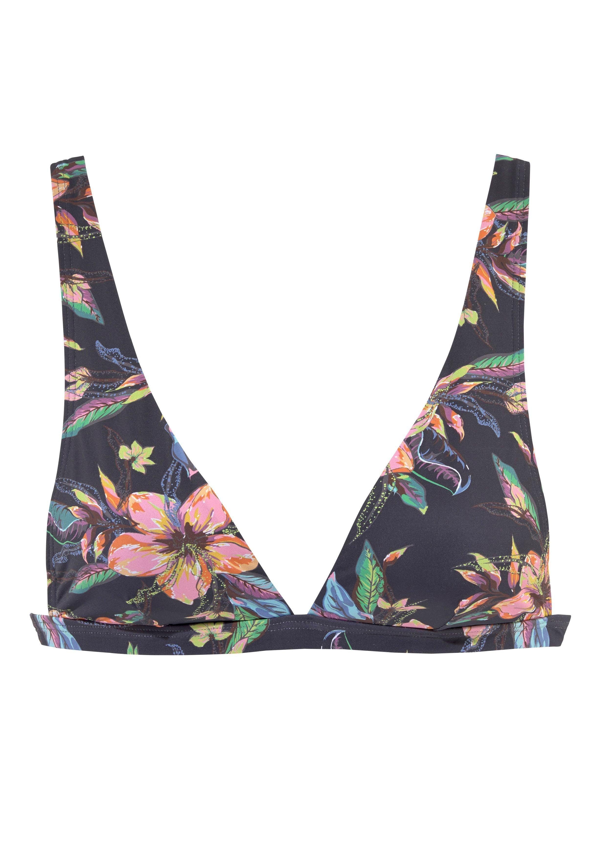 LASCANA Triangel-Bikini-Top Malia, mit tropischem Print günstig online kaufen