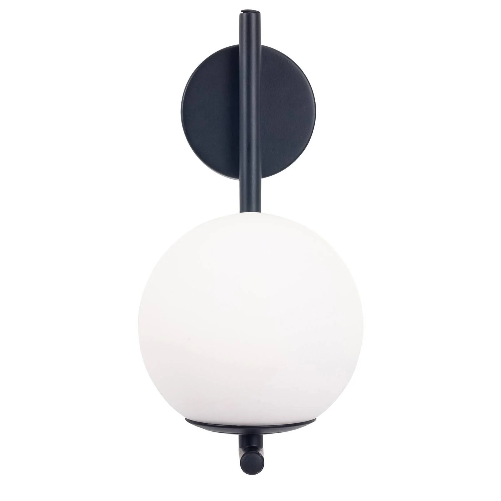 Forlight Wandlampe Sfera Single, schwarz, Glas, Breite 12 cm günstig online kaufen