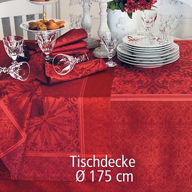 Tischdecke 'Cassandre' rot  D 175 günstig online kaufen