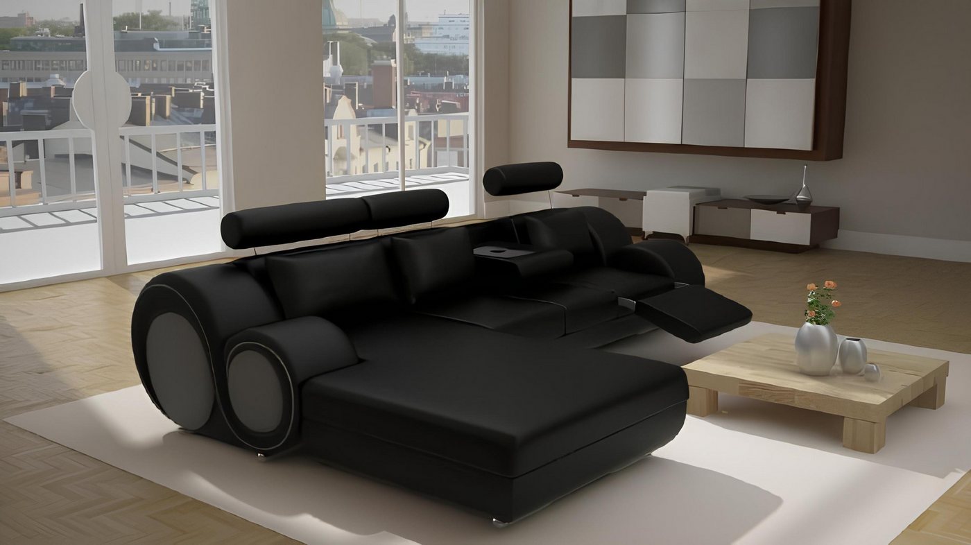 Xlmoebel Sofa Neue Ledersofa-Sitzgarnitur mit Designer-Wohnlandschaft und E günstig online kaufen