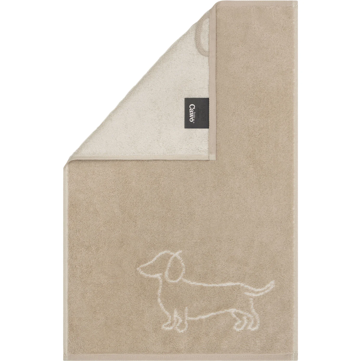 Cawö Handtücher We love Dogs Companion 6248 - Farbe: Natur-Beige - 33 - Gäs günstig online kaufen