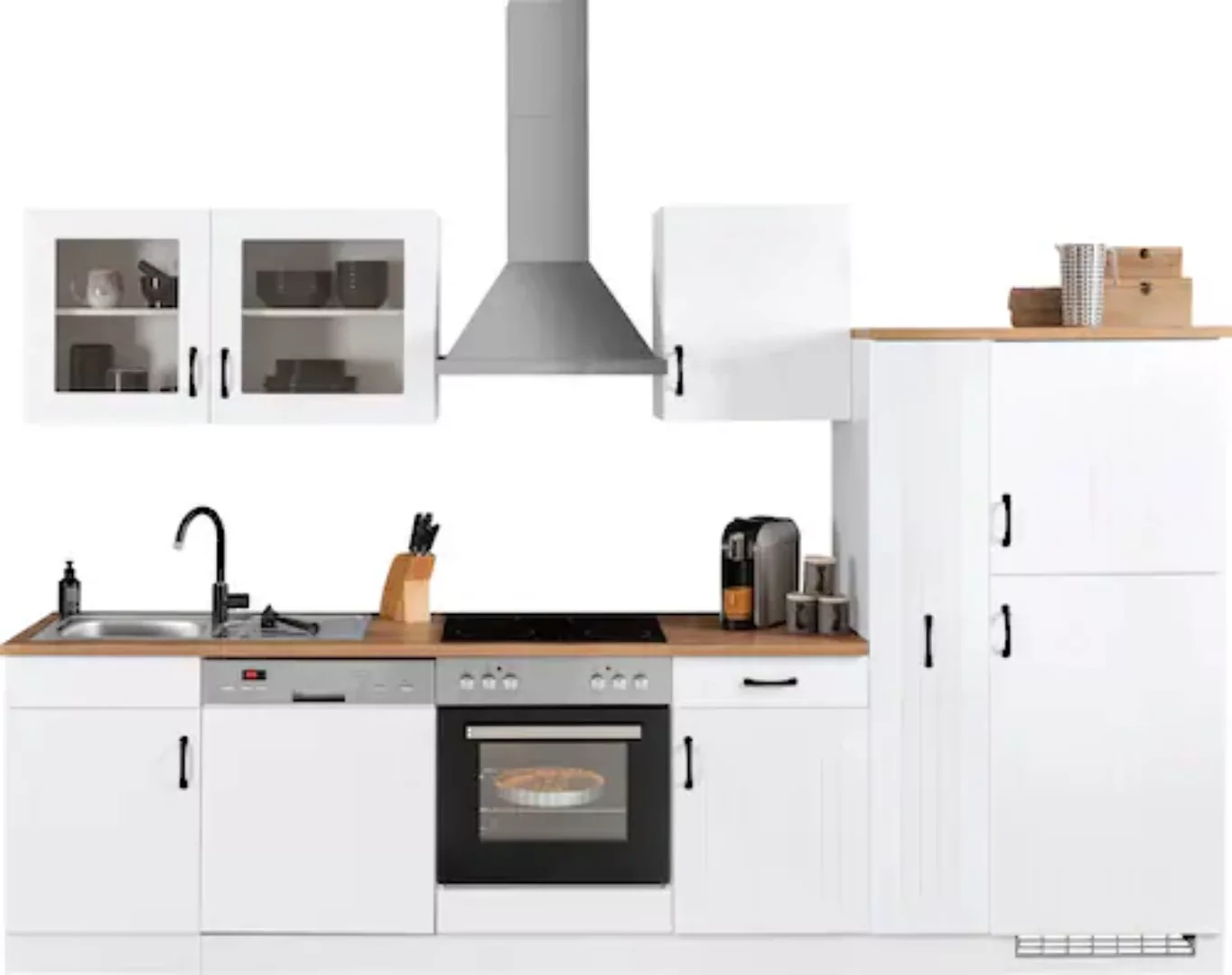HELD MÖBEL Küchenzeile "Athen", ohne E-Geräte, Breite 310 cm günstig online kaufen
