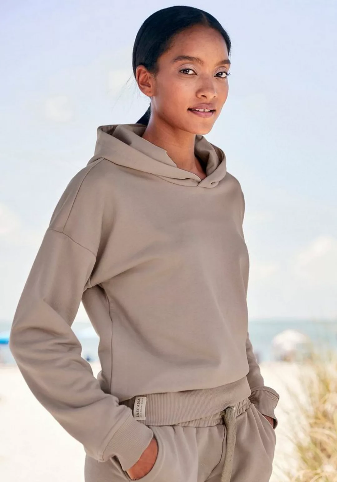 LASCANA Hoodie aus organischer Baumwolle, Loungewear günstig online kaufen