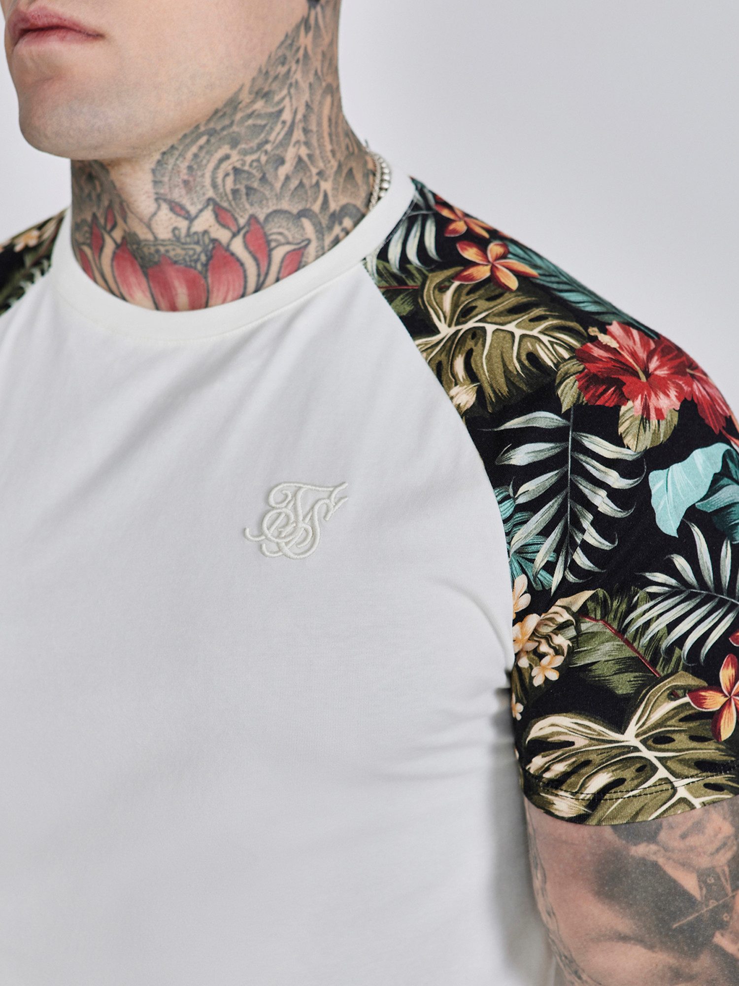 Siksilk T-Shirt SikSilk Herren Ecru Raglan günstig online kaufen