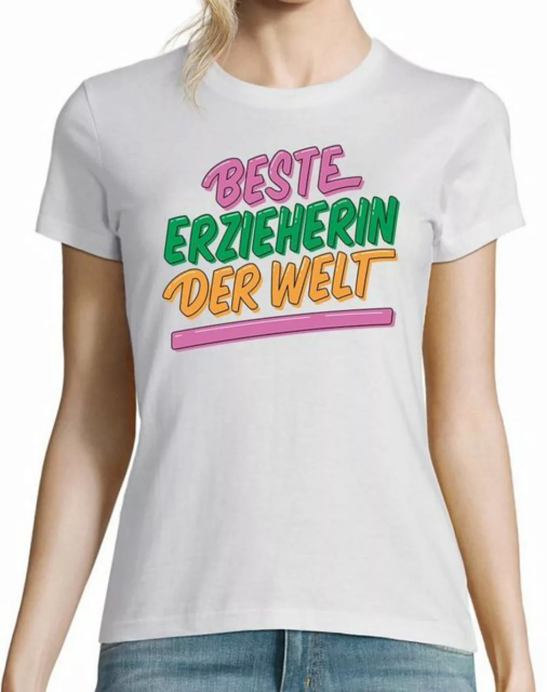 Youth Designz T-Shirt "Beste Erzieherin der Welt" Damen T-Shirt mit modisch günstig online kaufen