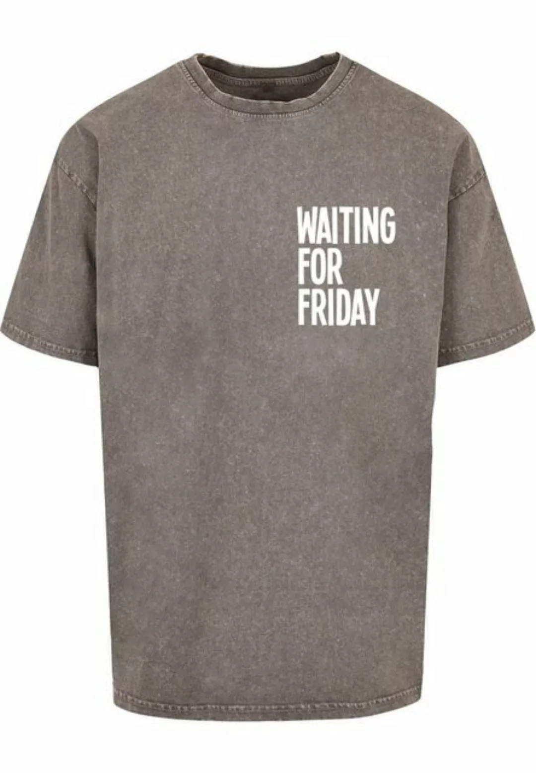 MisterTee T-Shirt "MisterTee Waiting For Friday Acid Washed Heavy Oversize günstig online kaufen