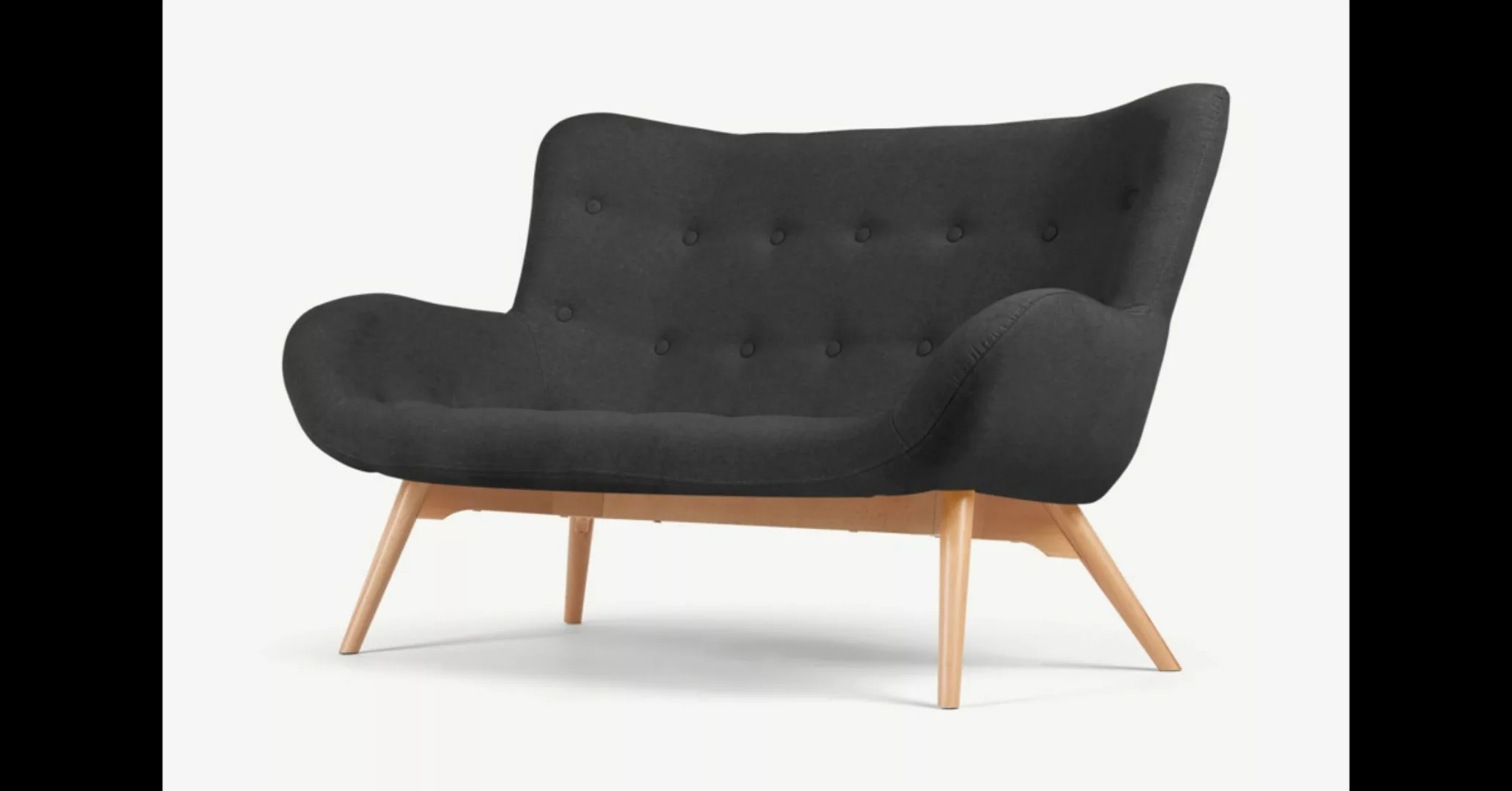 Doris 2-Sitzer Sofa, Sturmgrau - MADE.com günstig online kaufen