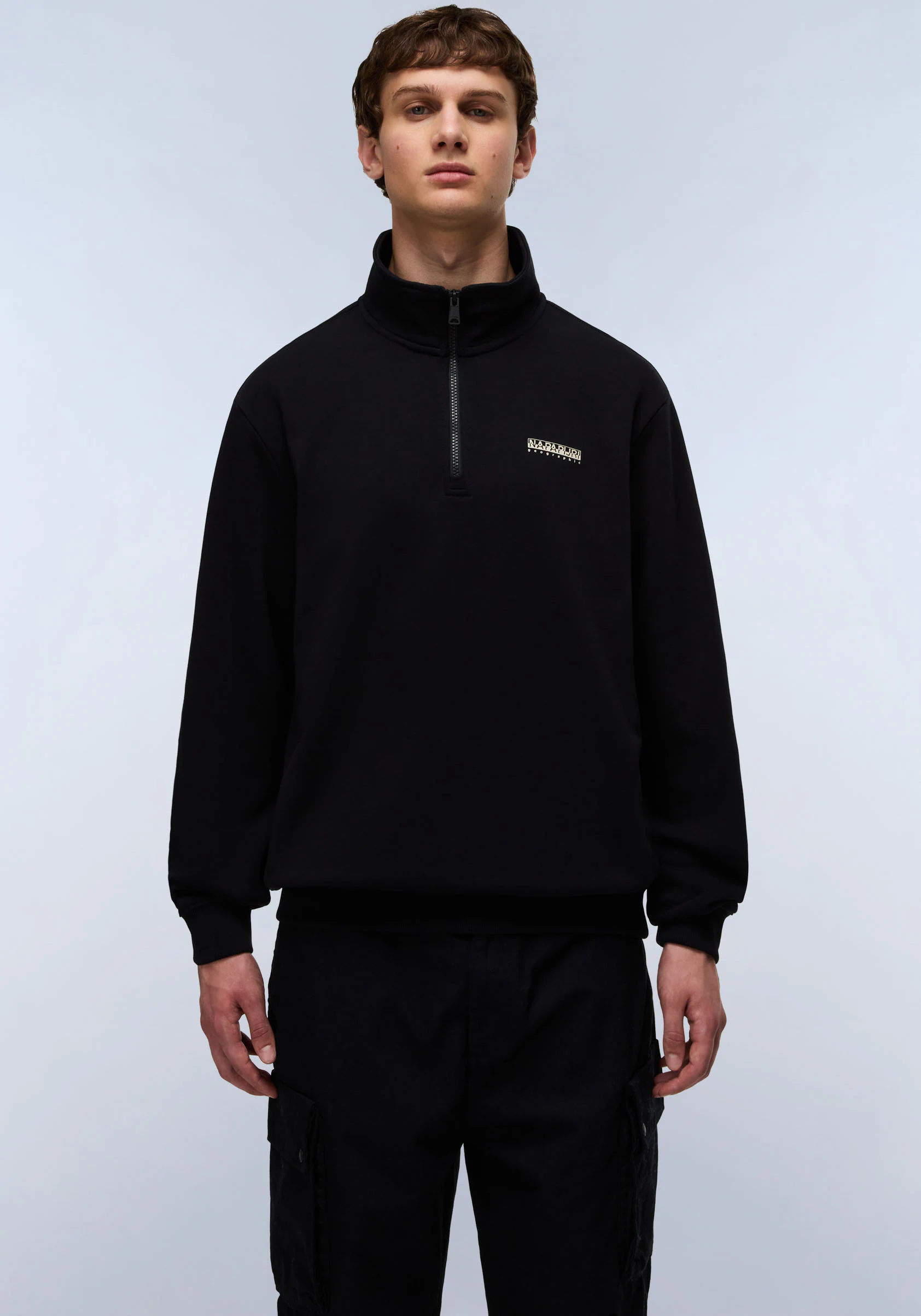 Napapijri Sweatshirt "SMALL BOX", Stehkragen mit Reißverschluss günstig online kaufen