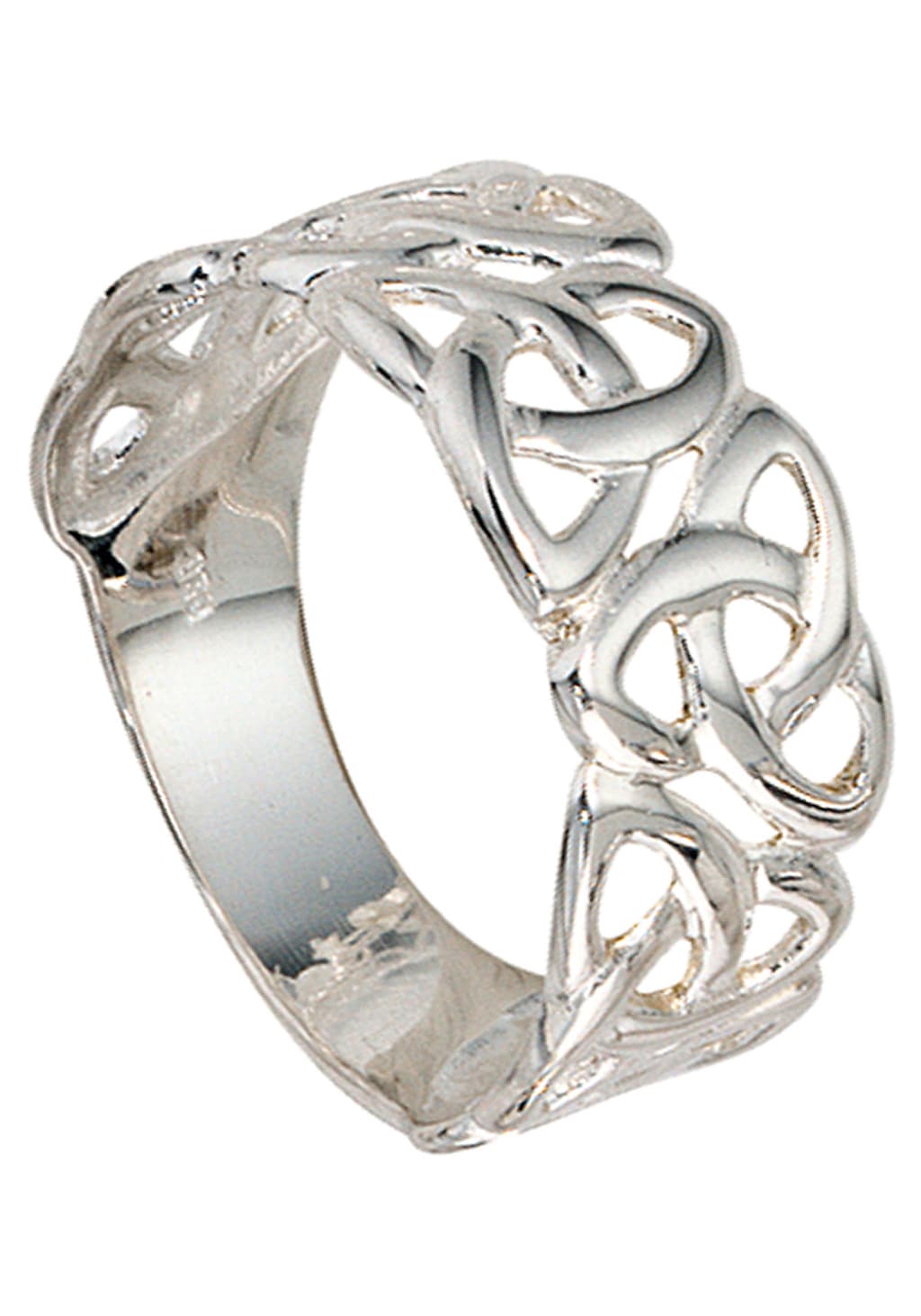JOBO Silberring "Ring breit", 925 Silber rhodiniert günstig online kaufen