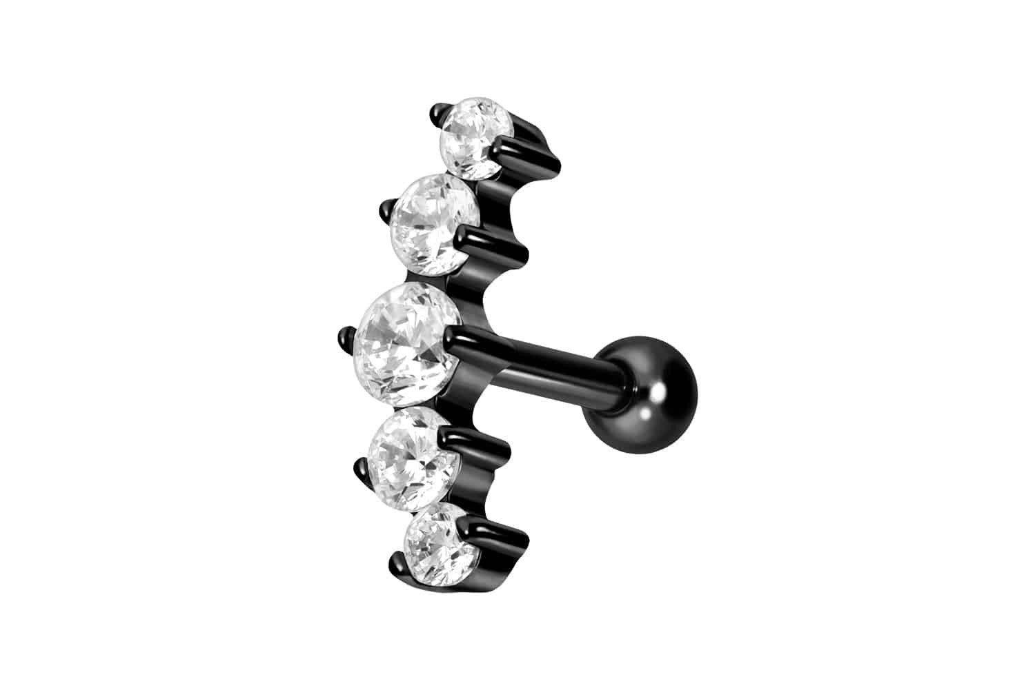 PIERCINGLINE Piercing-Set Titan Ohrpiercing mit Innengewinde günstig online kaufen