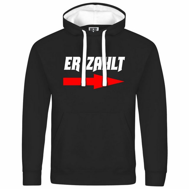 deinshirt Kapuzenpullover Herren Kapuzenpullover Er zahlt Mit Print Motiv, günstig online kaufen