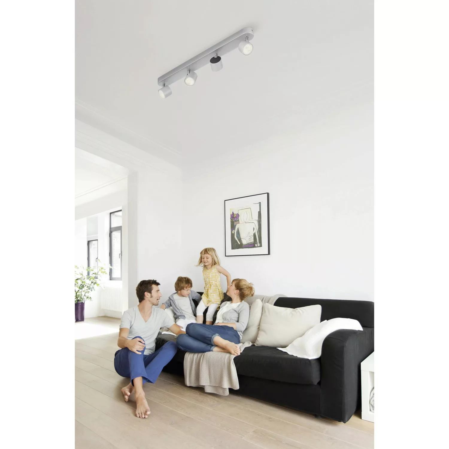 Philips Star schwenkbarer LED-Strahler grau 4flg. günstig online kaufen