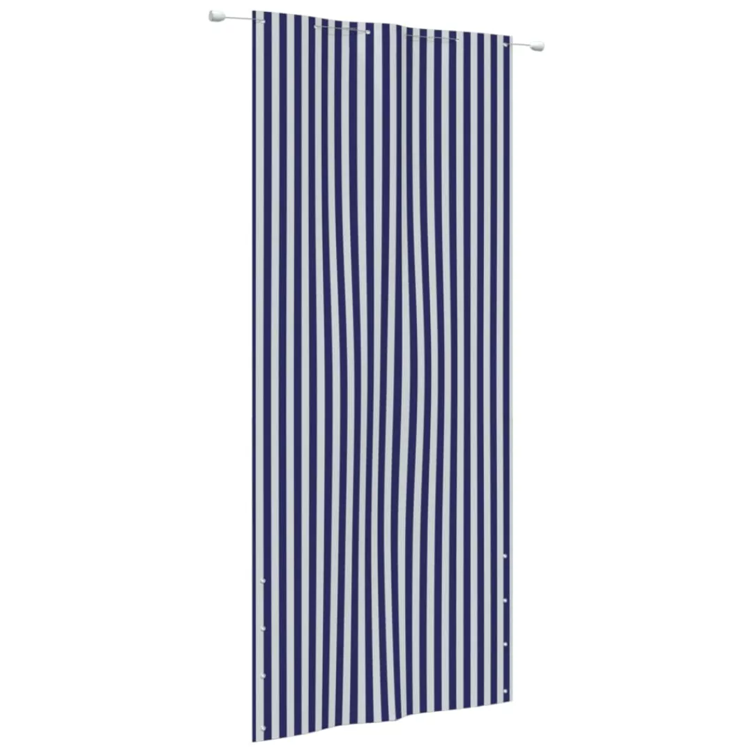 Vidaxl Balkon-sichtschutz Blau Und Weiß 120x240 Cm Oxford-gewebe günstig online kaufen