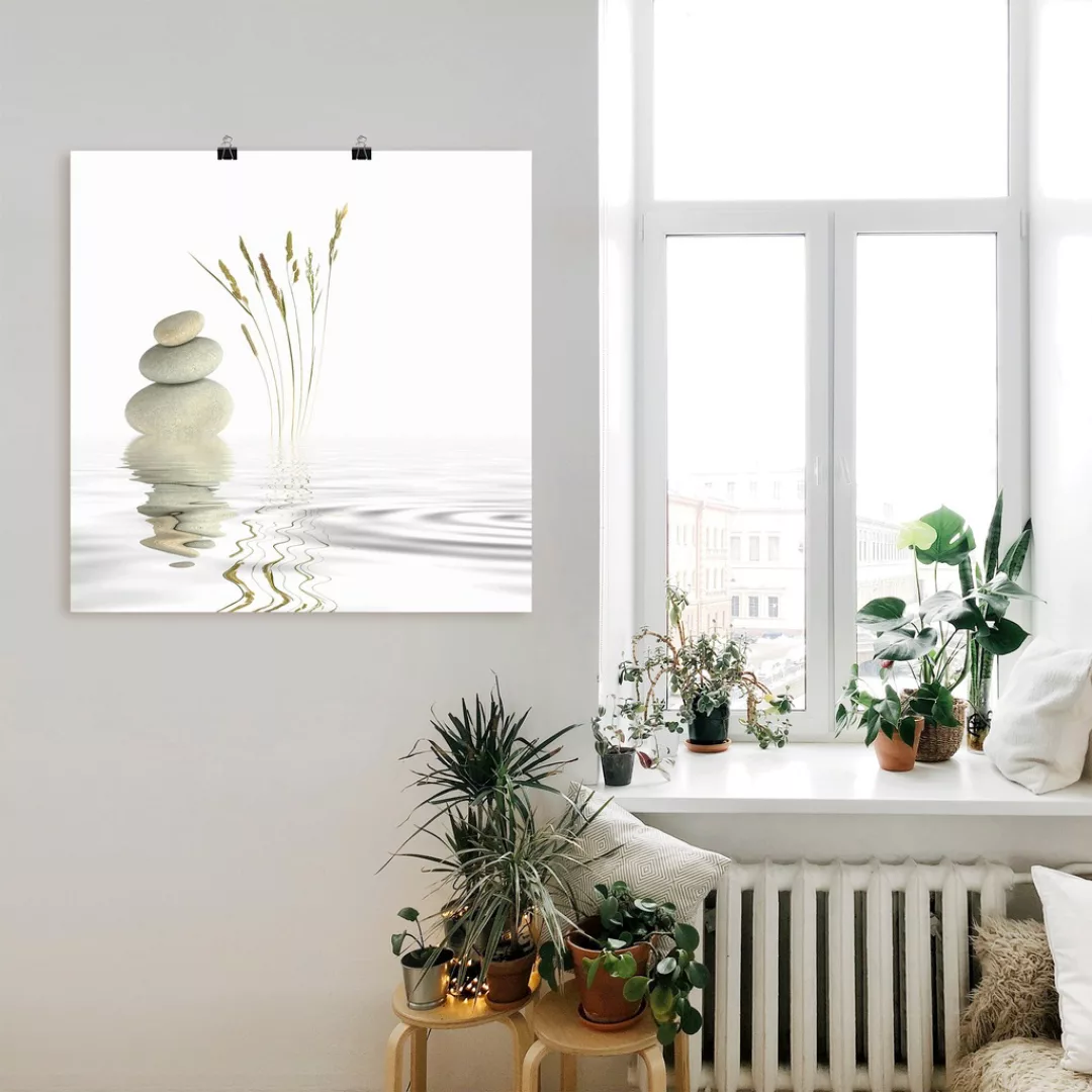 Artland Wandbild "Zen Friede", Zen, (1 St.), als Alubild, Outdoorbild, Lein günstig online kaufen