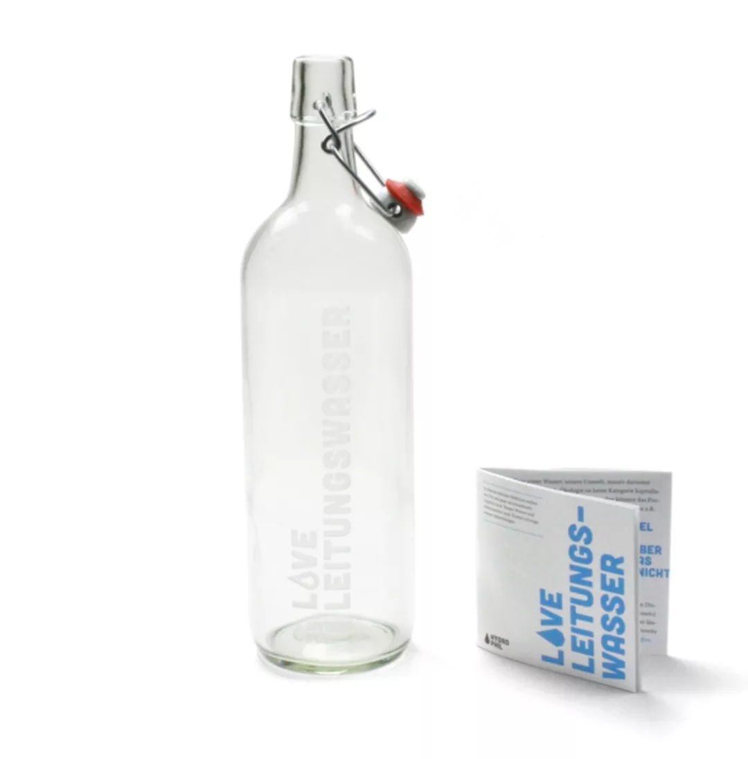 Trinkflasche - Love Leitungswasser Mit Gravur günstig online kaufen