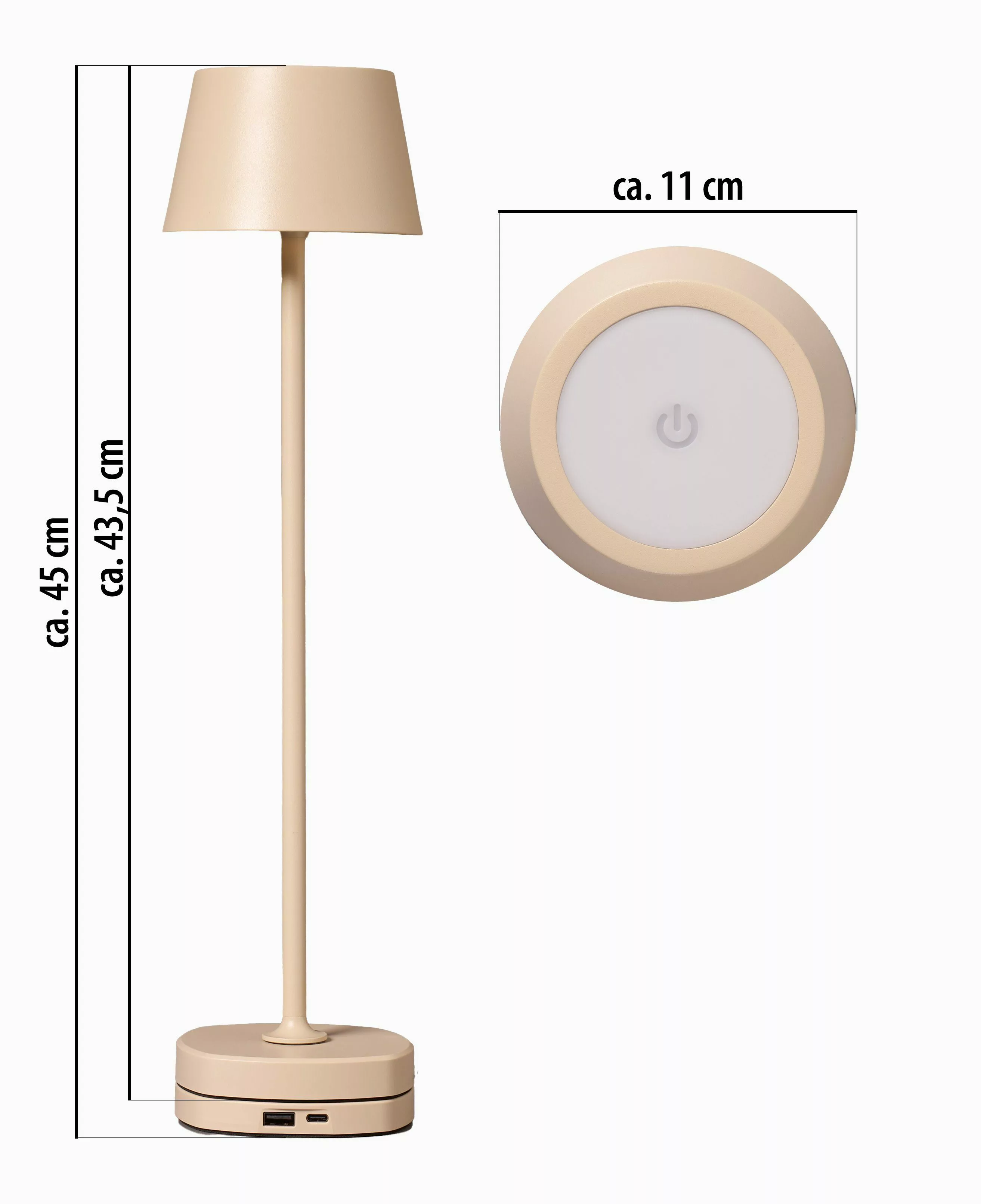 Northpoint Tischleuchte LED Akku Tischlampe mit günstig online kaufen