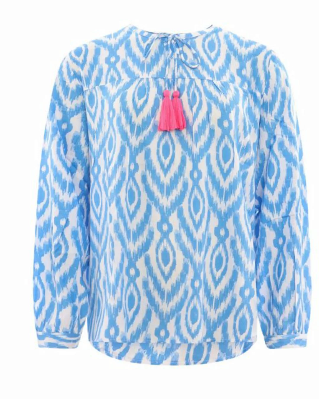 Zwillingsherz Langarmbluse Zwillingsherz Bluse Aquarell Ovale in blau oder günstig online kaufen